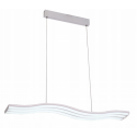 Lampa wisząca podłużna w kształcie fali w kolorze białym z mocnym światłem ledowym 90 x 120 cm Slidehome