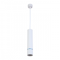 Lampa sufitowa wisząca biała tuba led dwie opcje regulowana długość slide home lampy