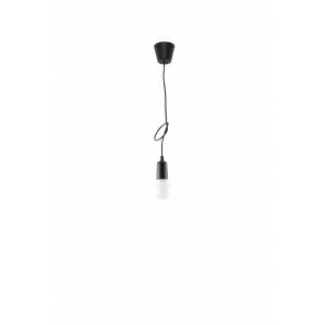 Lampa wisząca żarówki na kablu czarna E27 90cm DIEGO