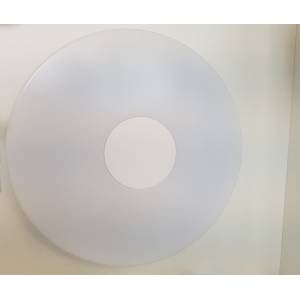 Plafon sufitowy okrągły mleczno biały cienki na 4 cm Slidehome